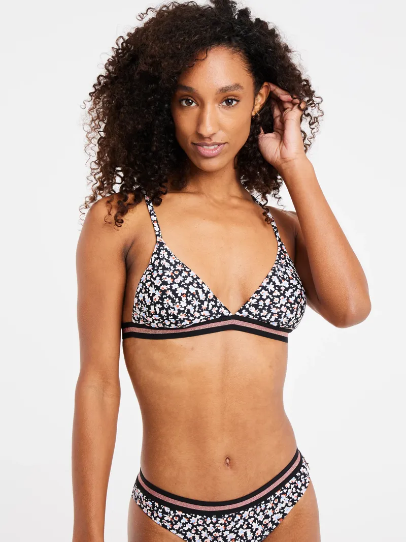 Protest Mixhera Flower Triangle Bikini Top Lotuspink-1